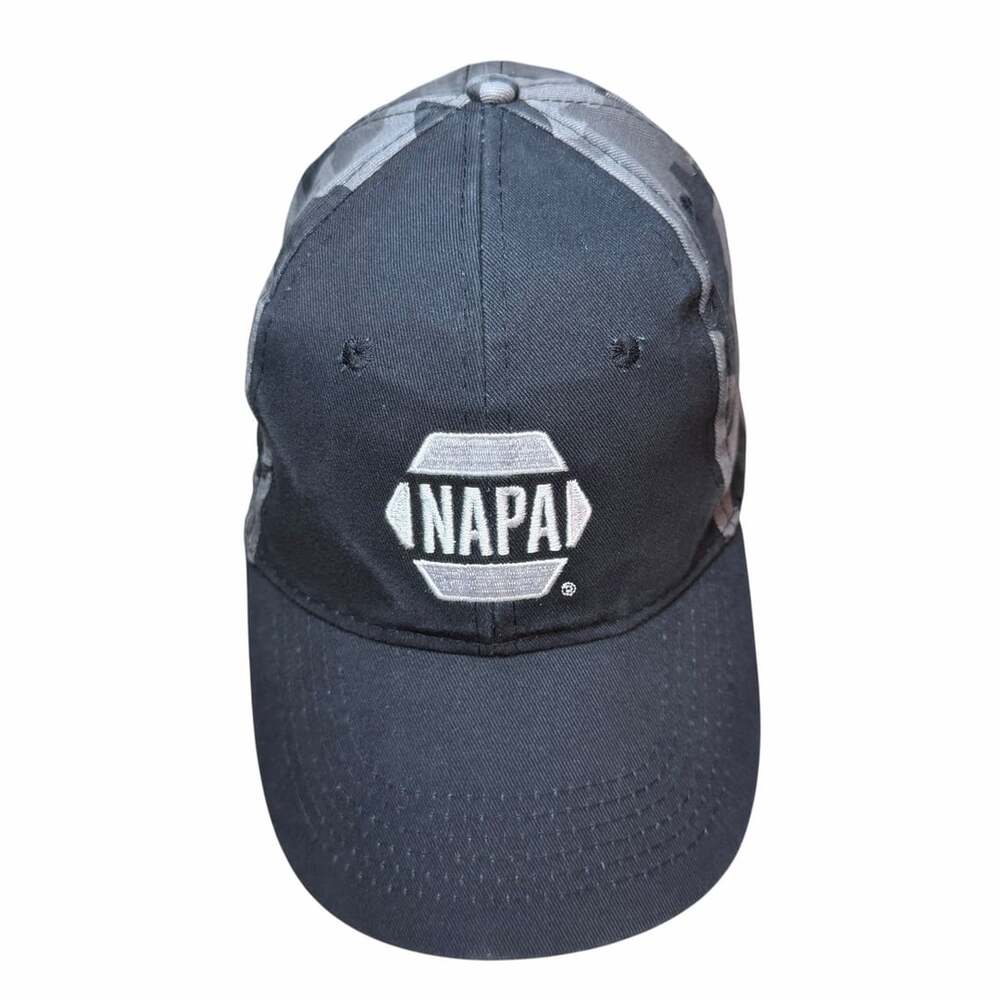 NAPA Auto Parts Strapback Hat Camouflage One Size Adjustable Embroidered 6 Panel